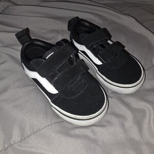 Vans Kids Black and White Sneakers
